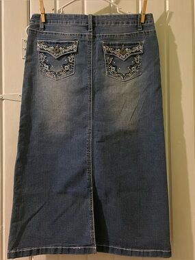 Revolution by Revolt Y2K midi Jean skirt-junior size 16 NWT